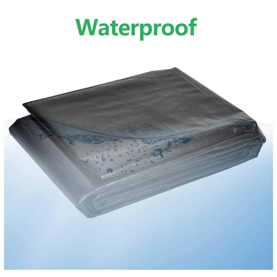 Rivestimento per Laghetti in HDPE, 4X3m 4X5m Nero Telo per Laghetto, HDPE Rivestimento per Laghetto con Fondo per Laghetto, Grande Rivestimento per Laghetti, Giardini, P(Size:4x2M(13x7ft),Color:20S)