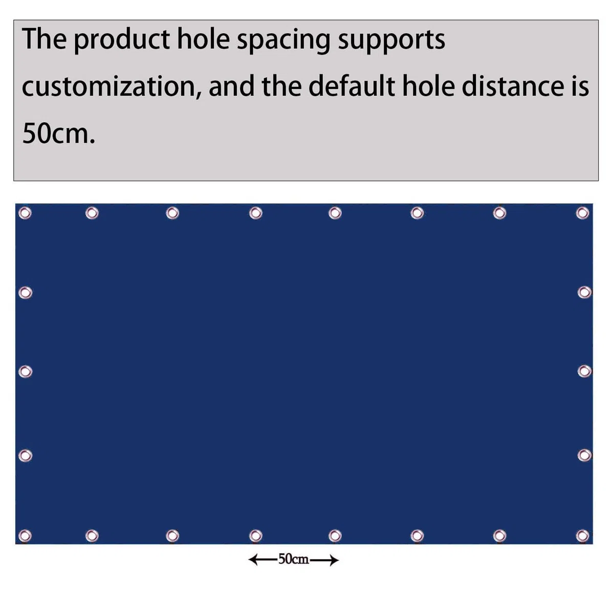Tettoia impermeabile 1,5 x 5 m – blu scuro protezione solare per patio esterno e giardino con occhielli e corda resistente ai raggi UV e copertura per una migliore t