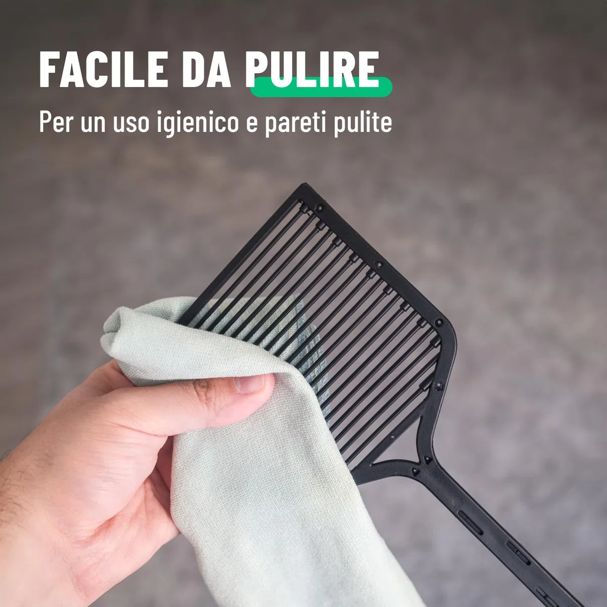 greate Racchetta Zanzare Elettrica con Batterie incluse - Plastico Racchetta Elettrica per Zanzare - 2500V