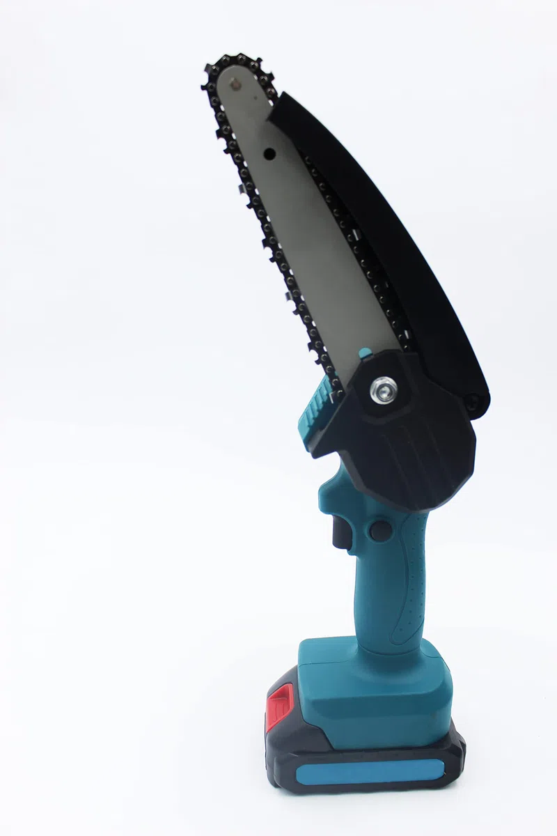 Mini Motosega Elettrica a Batteria Litio Ricaricabile Senza Fili 26V da 6 Pollici Con Catena per Potatura Taglio Alberi da Giardino, Giardino Giardinaggio Fai da Te