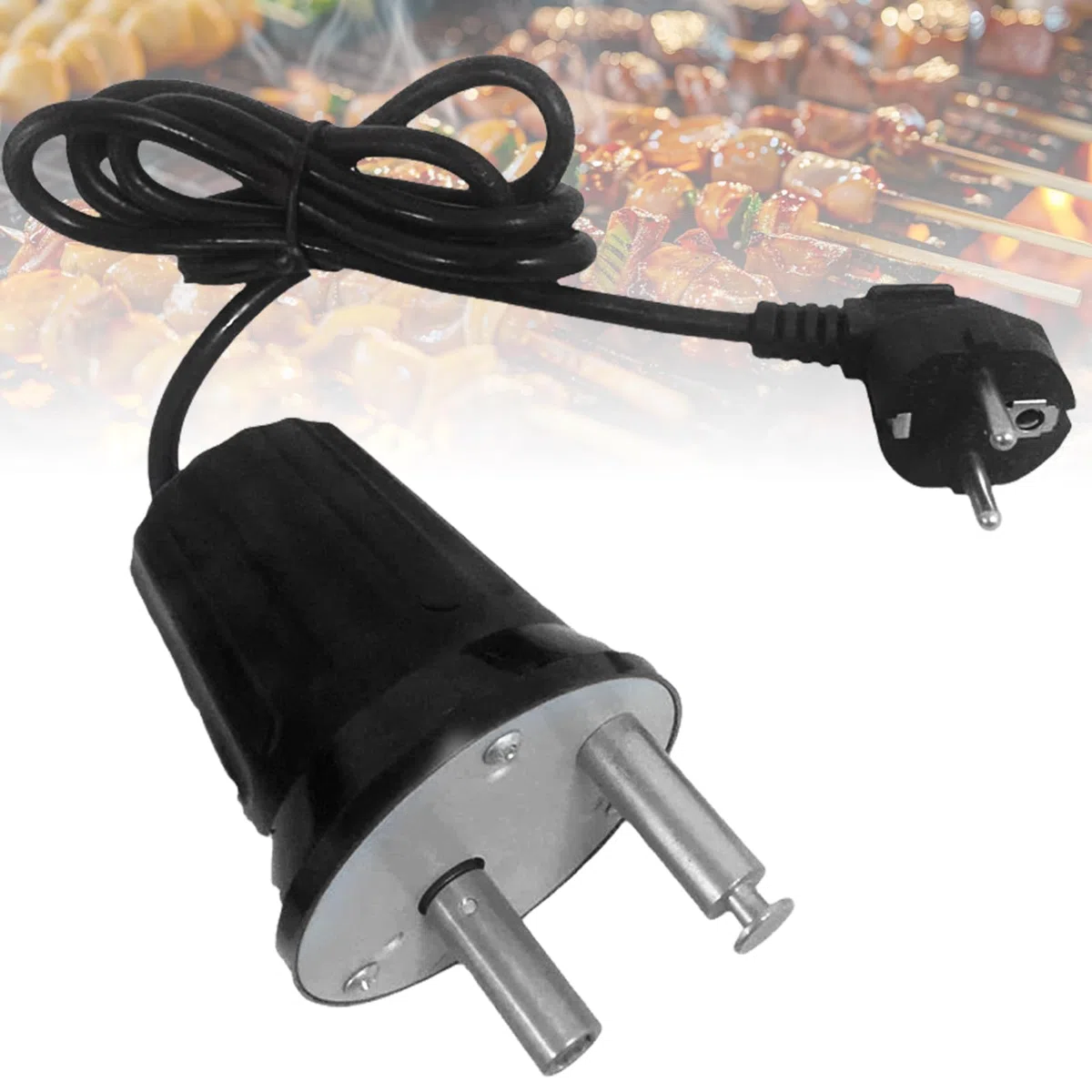 Motore elettrico per barbecue, motore in ABS, DC 220 V-240 V, per esterni, accessorio per barbecue, rotatore, per barbecue in cipriota FD801B