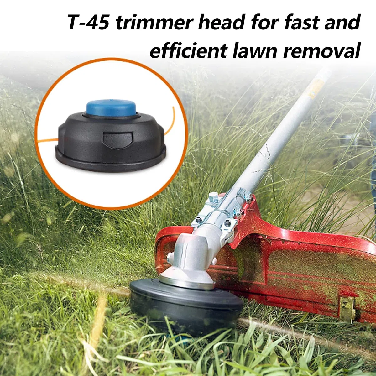 2 Pezzi T45x Testine Decespugliatore per Husqvarna Tap Advance T45x Testina Decespugliatore per Husqvarna Testina di Ricambio per Tosaerba Accessori per Utensili da Giardino T45 T45x