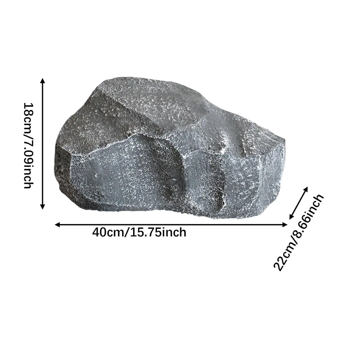 KESOTO Roccia Artificiale per Nascondere Cavi E Attrezzature. Scultura in Pietra Sintetica E Realistica per Giardini E, 40x22x18cm