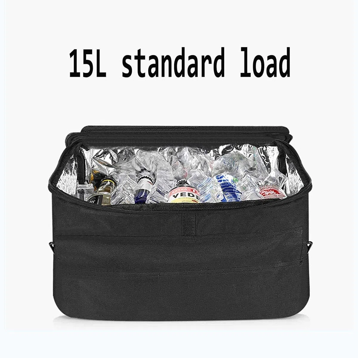 Borsa termica per alimenti, 15 l, per esterni, lavabile e pieghevole, per campeggio, barbecue, shopping e picnic