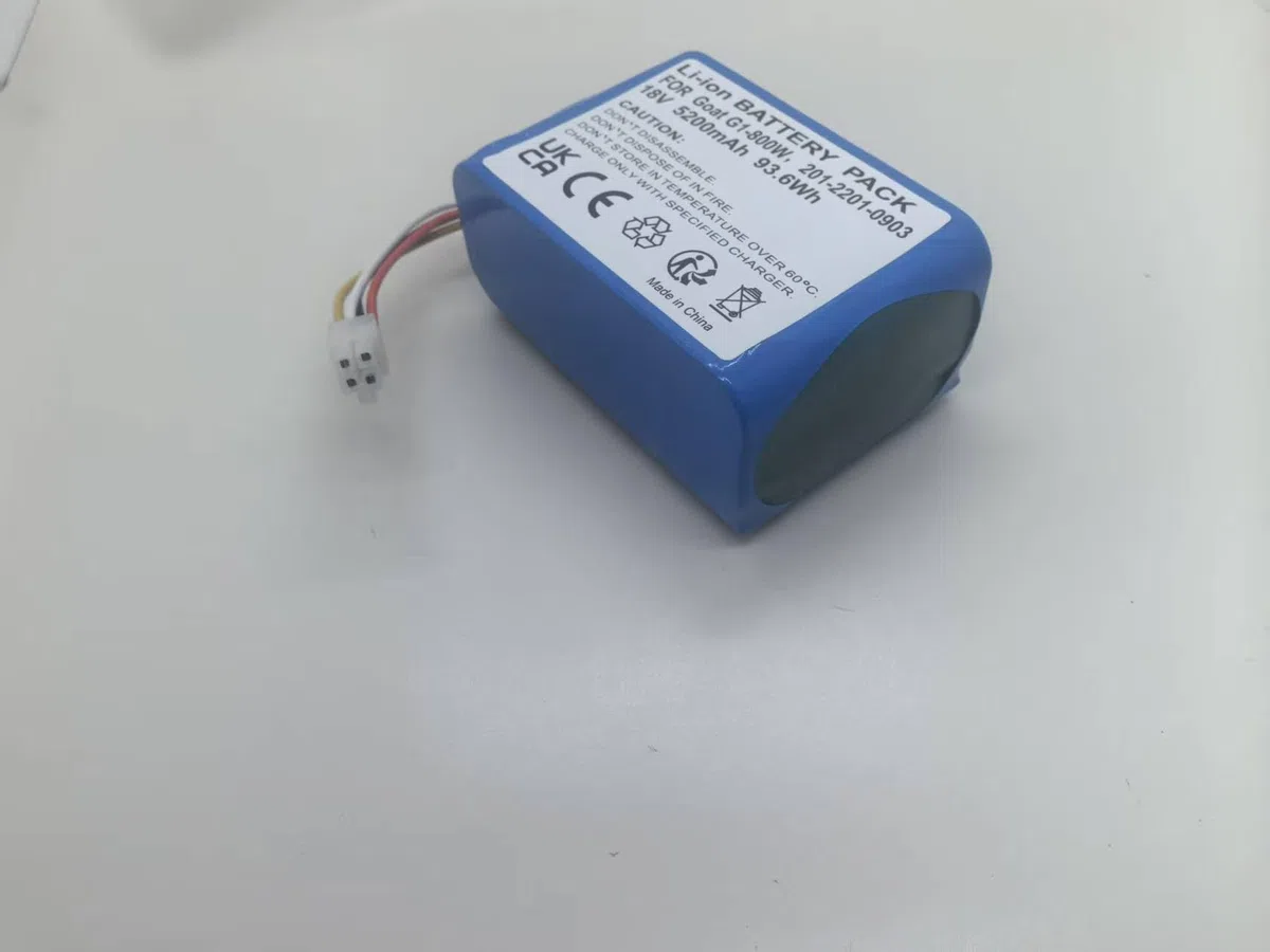 Batteria per giardino compatibile con ECOVACS Goat O800 RTK, Goat G1, Goat G1 1600, 201-2201-0903 - (5200 mAh, 18 V)