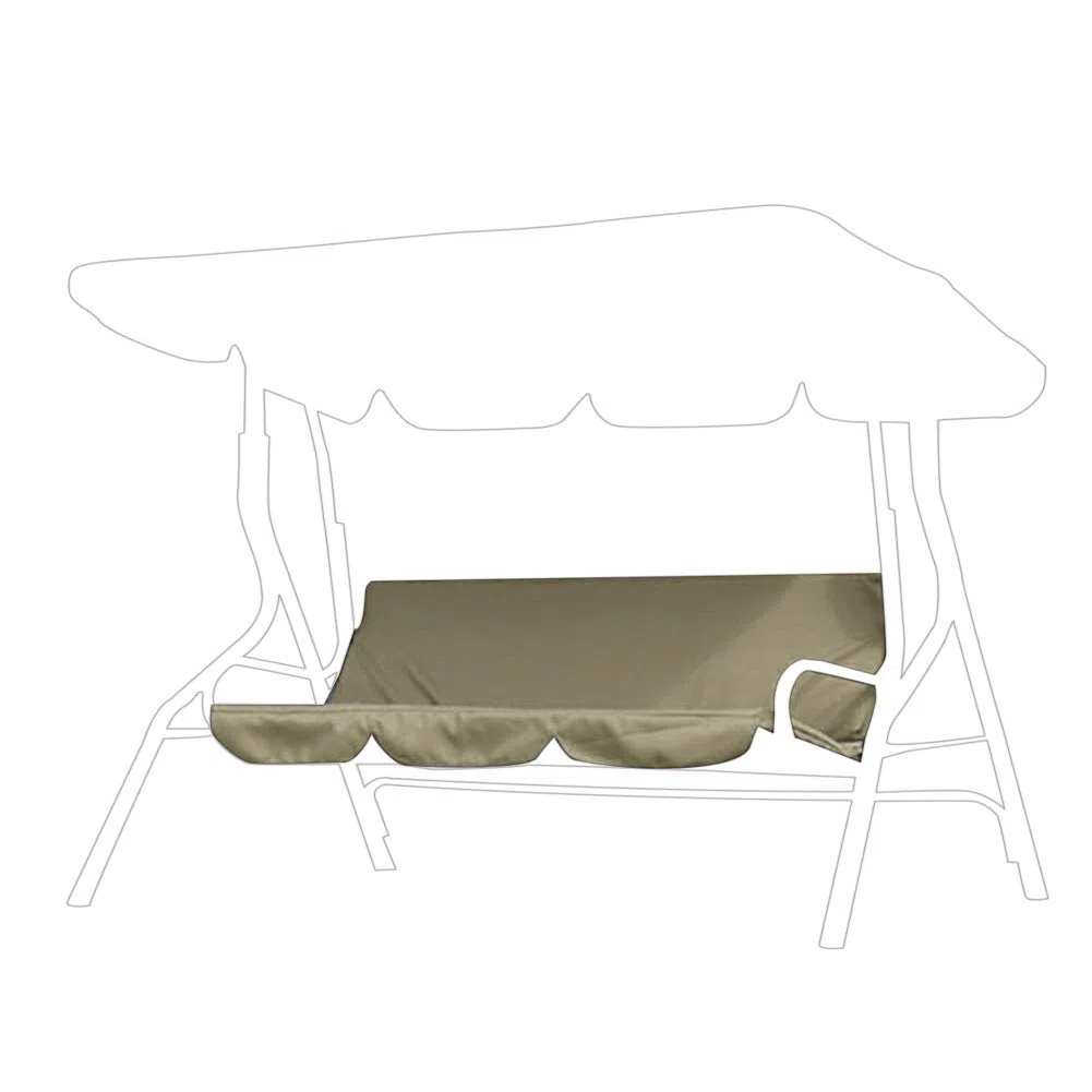 BORDSTRACT Fodera per cuscino dell'altalena, coprisedile per amaca impermeabile per sedia a dondolo per sedia a dondolo da giardino a 3 posti 150 * 50 * 10 cm(Beige)