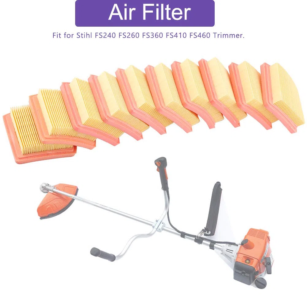 Filtro Aria, 10 x detergente per Filtro dell'Aria per Stihl FS410 FS460 FS240 FS260 FS360 Trimmer 8,8 x 7,7 x 2 cm/3,46 x 3,03 x 0,79 Pollici