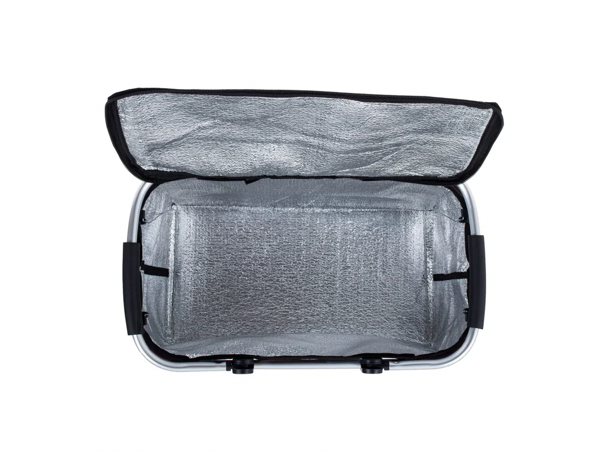 Borsa termica per la spesa, cestino da picnic, grande cestino termico isolato, borsa termica per ufficio, campeggio, picnic, viaggi, supporto laterale verticale, 43 x 23 x 21 cm (2 maniglie