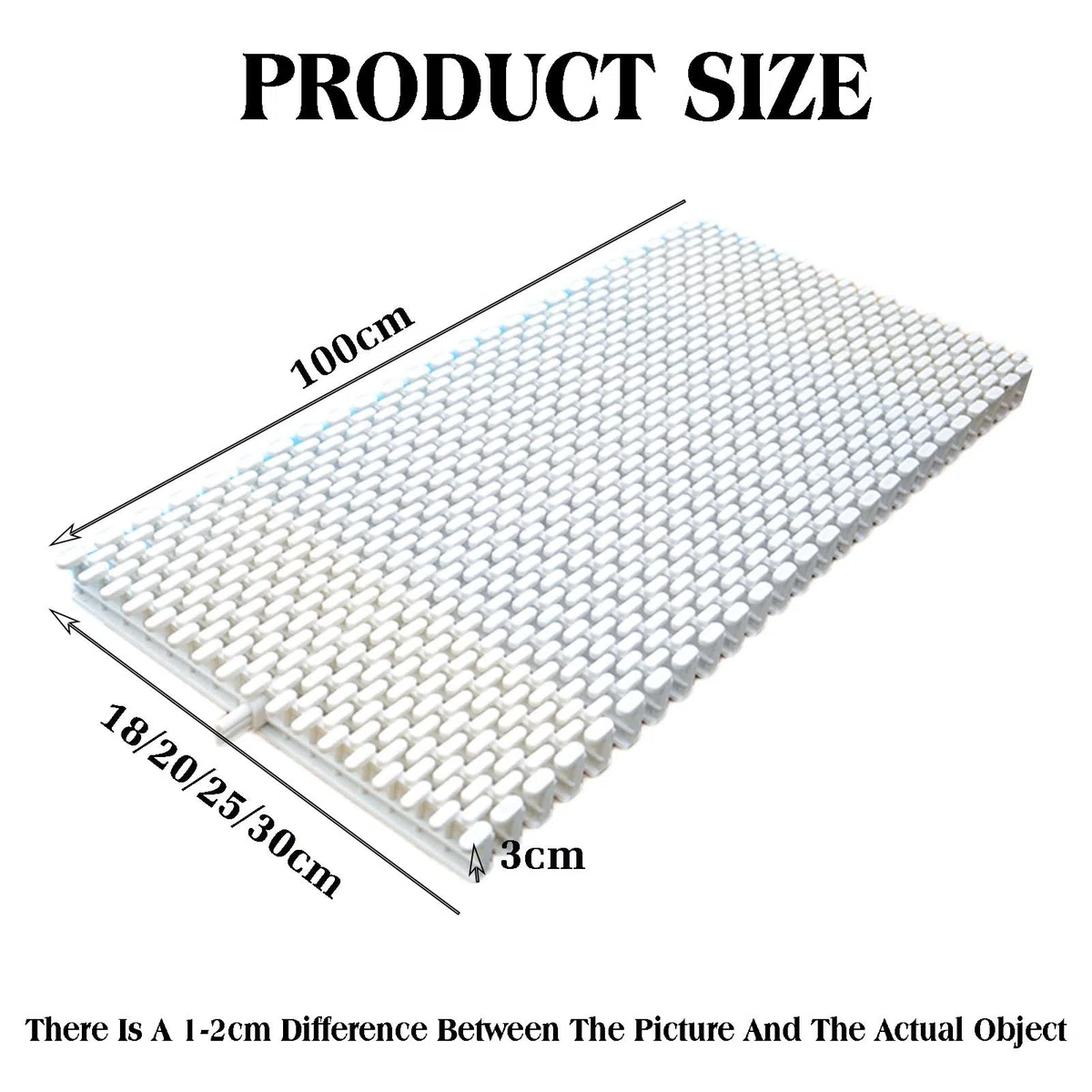 Griglie di drenaggio per Piscine - Confezione da 6 coperture in plastica per vialetti e patii, 30x100 cm, Soluzione di drenaggio Resistente per Bordi Piscina e spazi este