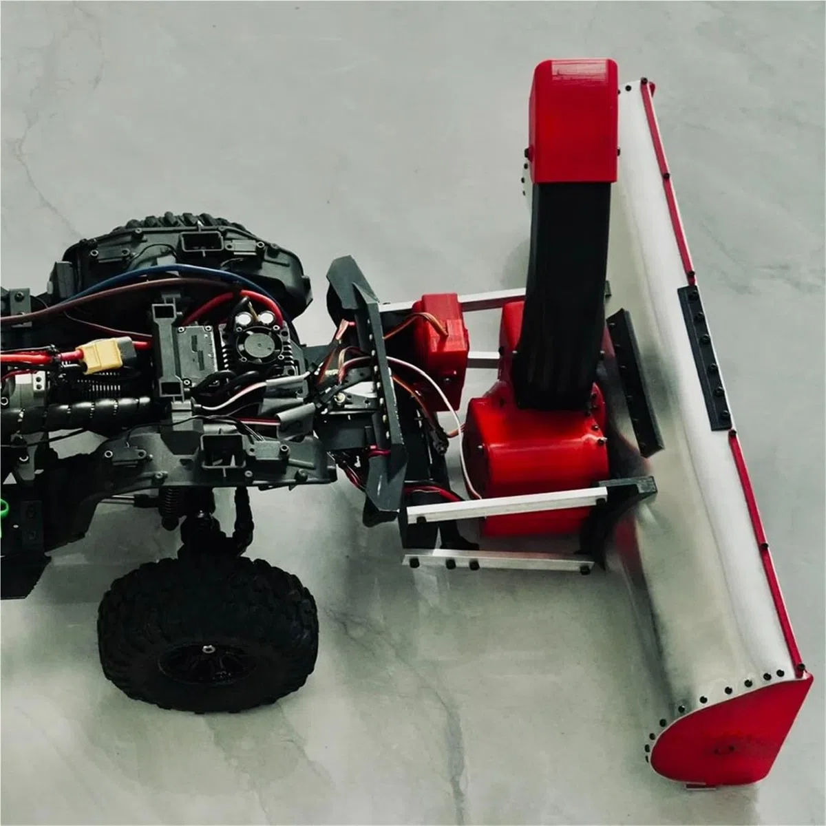Macchina Rimozione Della Neve Per TRX4 Per SCX10 Per Yikong 1/10 Accessori | Kit spazzaneve in metallo e plastica cingoli 1/10 trasforma impianto macchina spazzaneve invernale