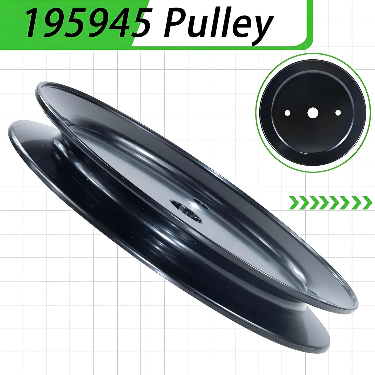 Puleggia folle 195945 compatibile per Craftsman 532195945 - Compatibile per Craftsman 197473, Crafts man Part 197473, 532197473, 195945, 21546446 per Hus qvarna YTH22V46 YTH22V46 18542 Trattori