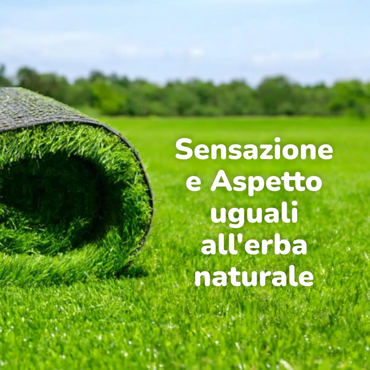 Erba Sintetica per Esterno - Galeone | Filamenti 18-28 mm - Prato Sintetico da Esterno Realistico - Alta Resa Visiva | Resistente - Base Drenante Microforata - Protezione UV | Comfort al Tatto