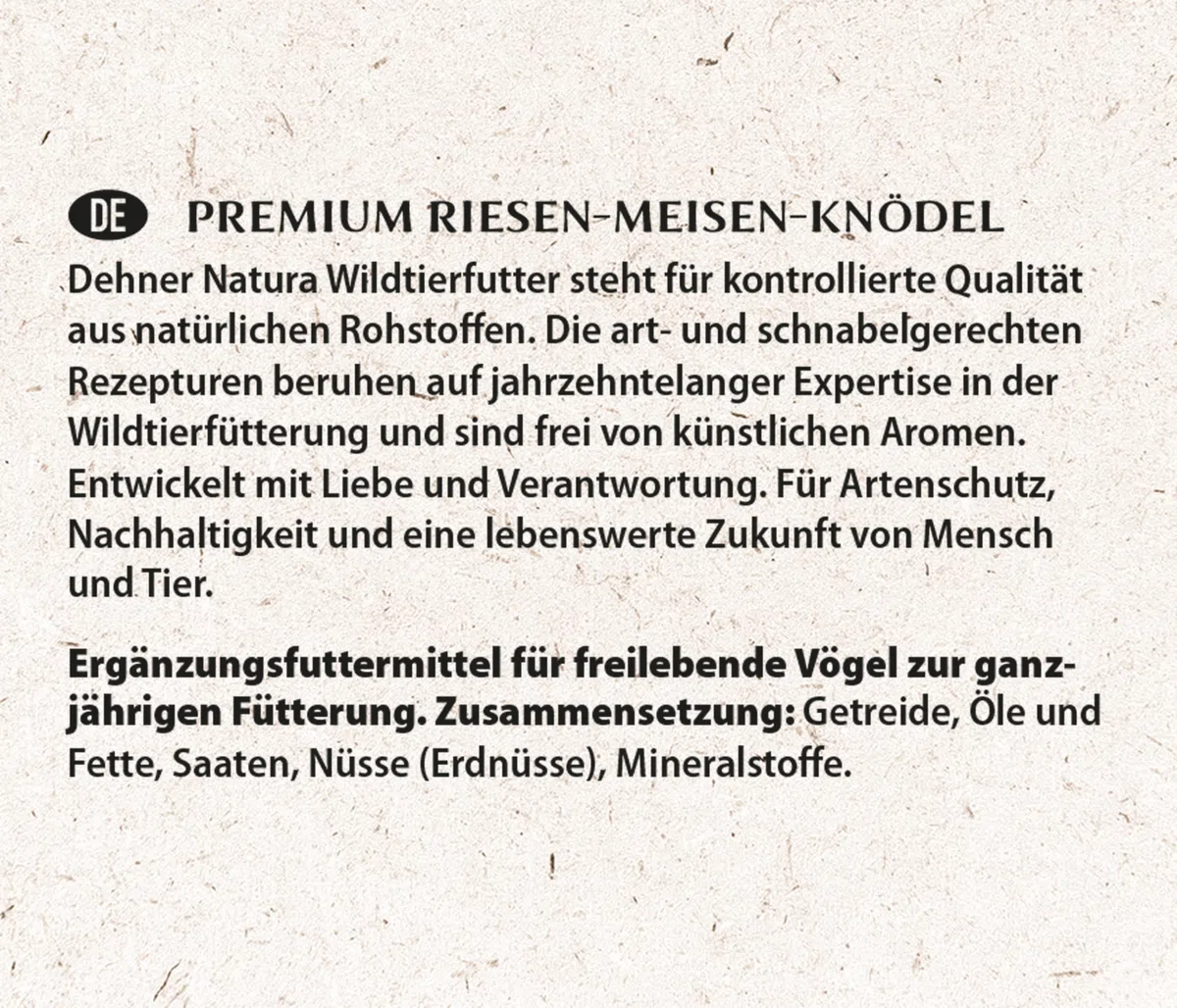 Dehner Natura Premium Mangime per uccelli selvatici, palline giganti di mangime, 21 pezzi (5,25 kg)