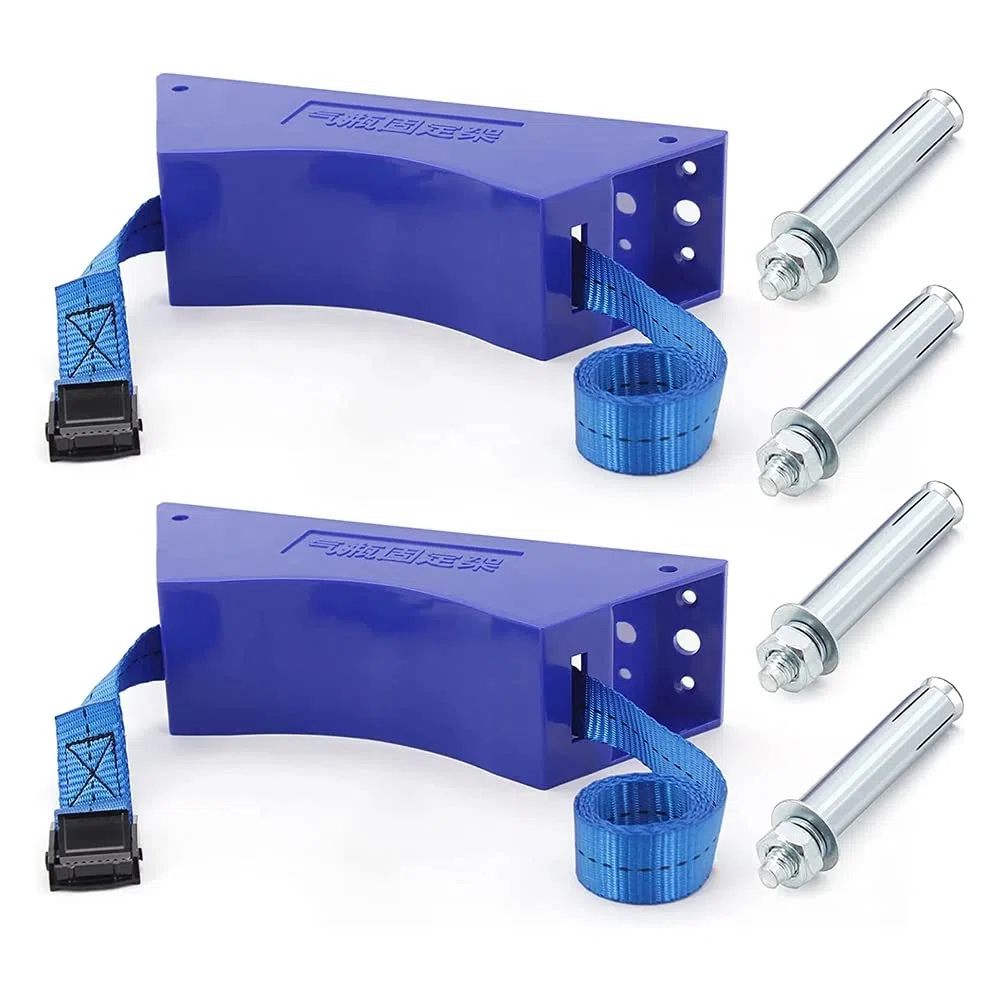 2 Pezzi Supporto per Bombola di Propano Cilindro Staffa a Parete Staffa per Bombola di Gas Bombola di Gas in ABS Resistente con Blu