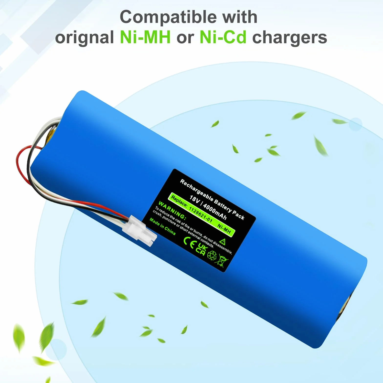 Batteria di ricambio NI-MH da 18 V, 4000 mAh, per Husqvarna Automower 210 AC, 210 C, 220 AC, 230 ACX, 260 ACX, G2 2004 – 2006, SH Solar Hybrid