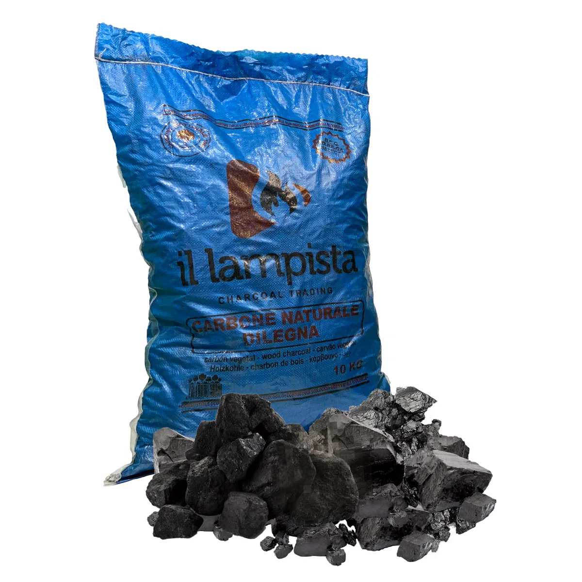 Sicignano Carbone di Legna Ecologico 10 kg ? Combustibile Naturale al 100% a Lunga Durata per Barbecue, Alta Efficienza e Basso Impatto Ambientale