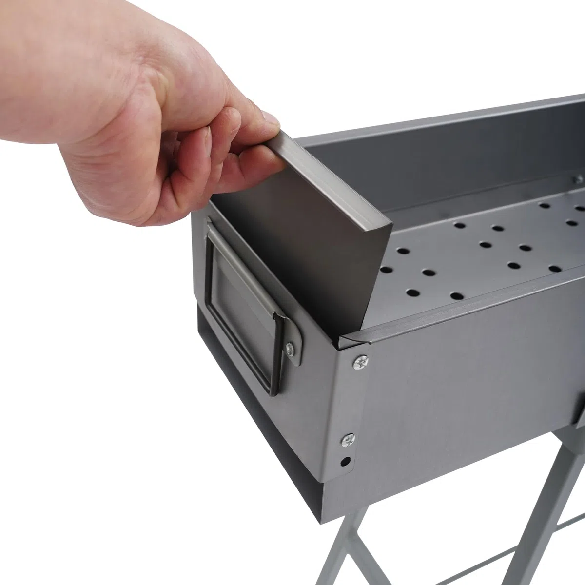 Barbecue a carbonella, da campeggio, a carbone, 100 x 18 x 80 cm, portatile, pieghevole, per esterni, terrazza, campeggio, barbecue