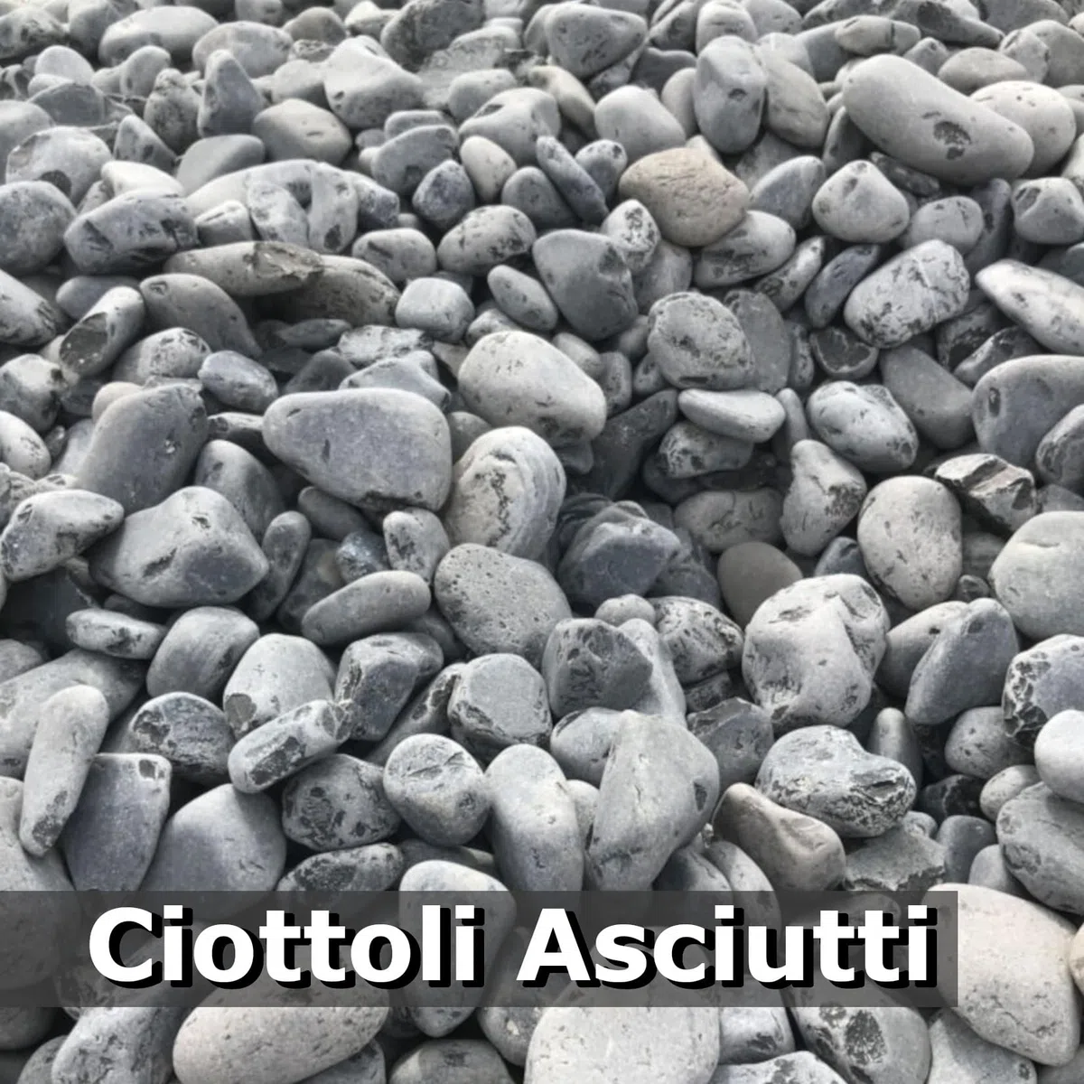 Ciottolo di marmo Nero Ebano 25/40 sacco da 25 kg sassi pietre arredo giardino vasi