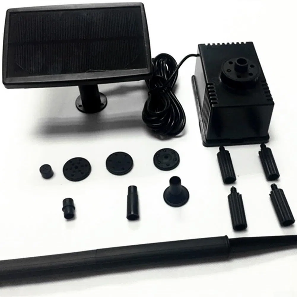 Filtro solare dello stagno di 1.5W 7V per lo stagno del giardino per il mini stagno per vari ambienti esterni, pompa ad energia solare dello stagno dell'acqua 180L/H