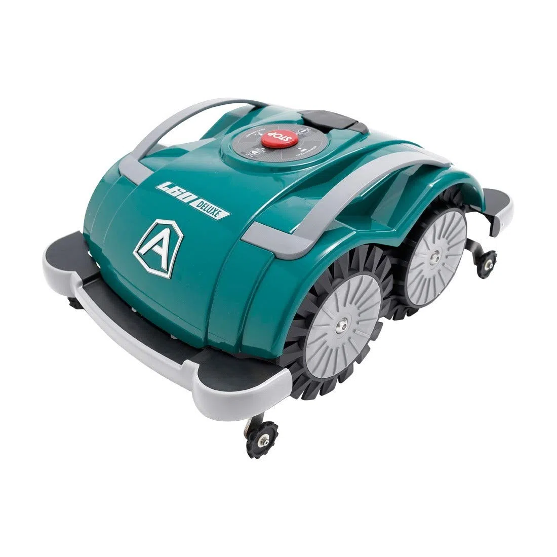 Robot rasaerba Ambrogio L60 DELUXE, robot tosaerba da giardino senza installazione filo perimetrale, robot impermeabile per prato copre un'area di 200mq,robot da giardino pronto all'uso con bluetooth