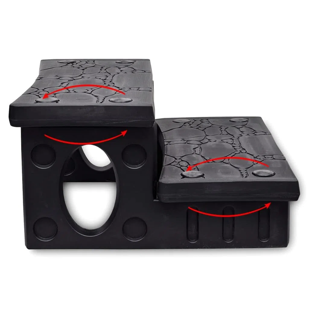 Scala per vasca idromassaggio, in plastica, 70 x 65 x 34 cm, con superficie antiscivolo e gradini reversibili, per piscine rotonde e quadrate, accessorio per vasca idromassaggio, jacuzzi, spa