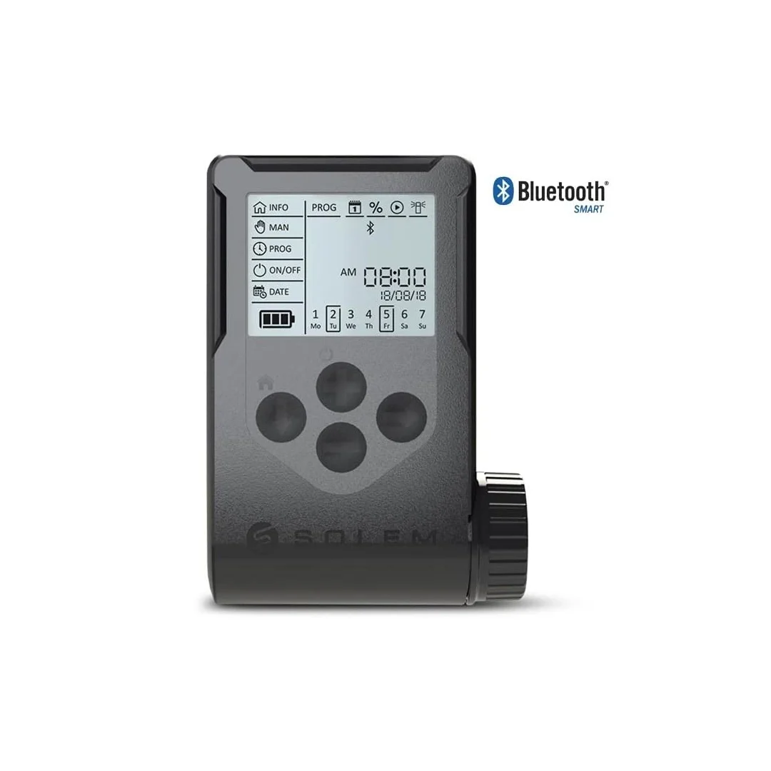 GNCGarden Programmatore a batteria DC IP68 Bluetooth WOOBEE SOLEM - Programmatore Woo-Bee 4 - Programmatore di irrigazione Bluetooth - Programmatore di irrigazione Resistente all'acqua