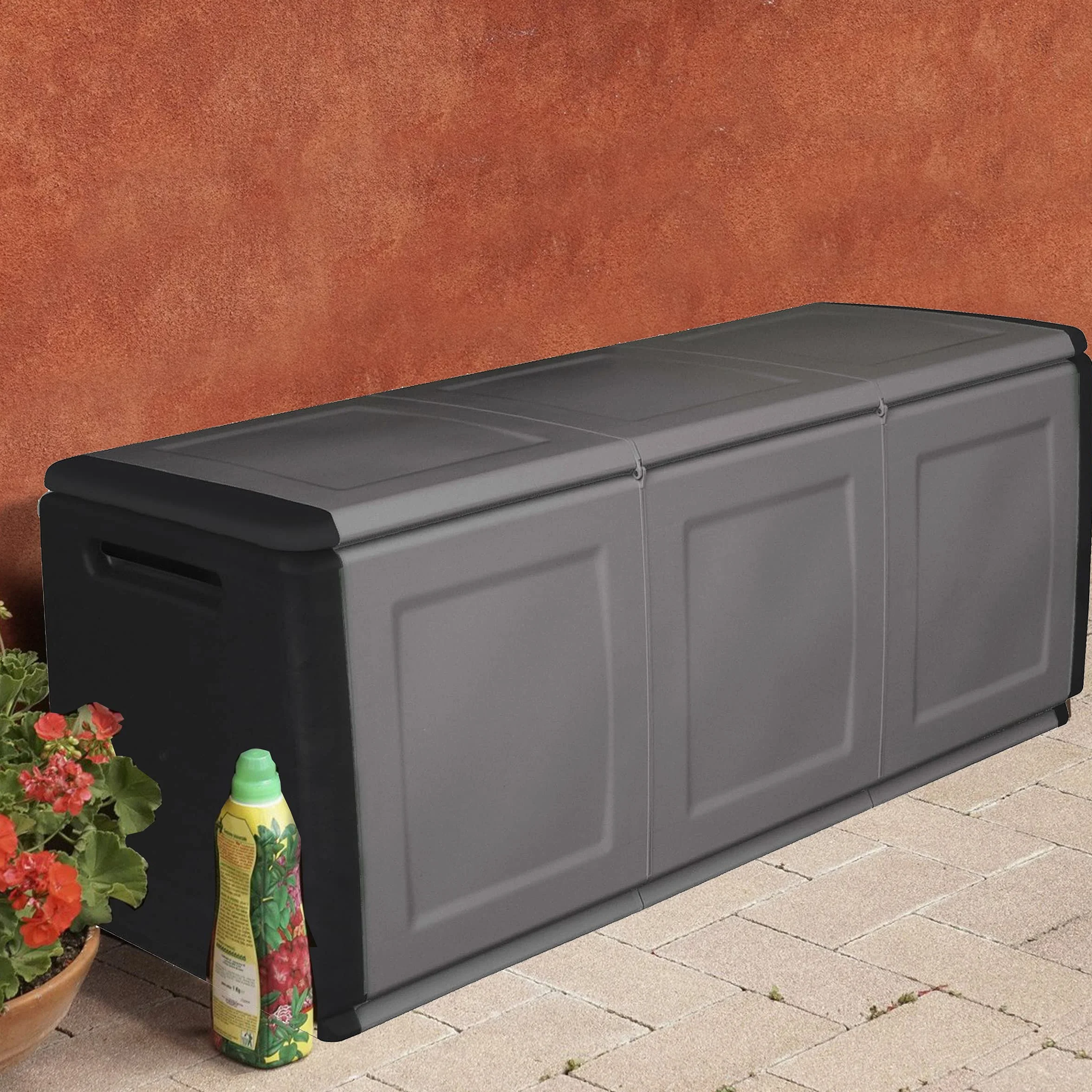 Art Plast CB3/N Baule portatutto in plastica, Nero/Grigio