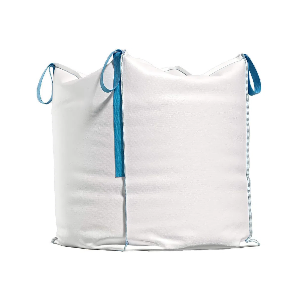 Big Bag - Borsa da trasporto 90 x 90 x 90 cm, capacità 1000 kg, borsa in polipropilene intrecciato con 4 maniglie di sollevamento, per macerie, legno, sabbia, rifiuti da giardino (1)