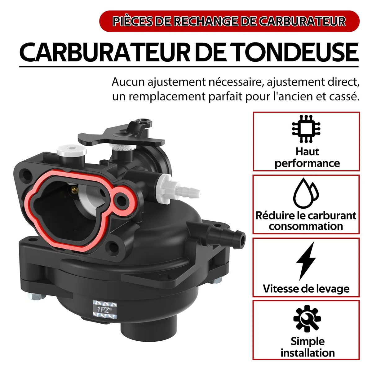 1PZ F6C-C56 Carburatore 595656 591979 Sostituzione per Briggs & Stratton 300E 450E OVH 591979 595656 590556 799583 591160 593261 59111111110 Carb de Motocarb Falciatrice Ricambi tappeto erboso
