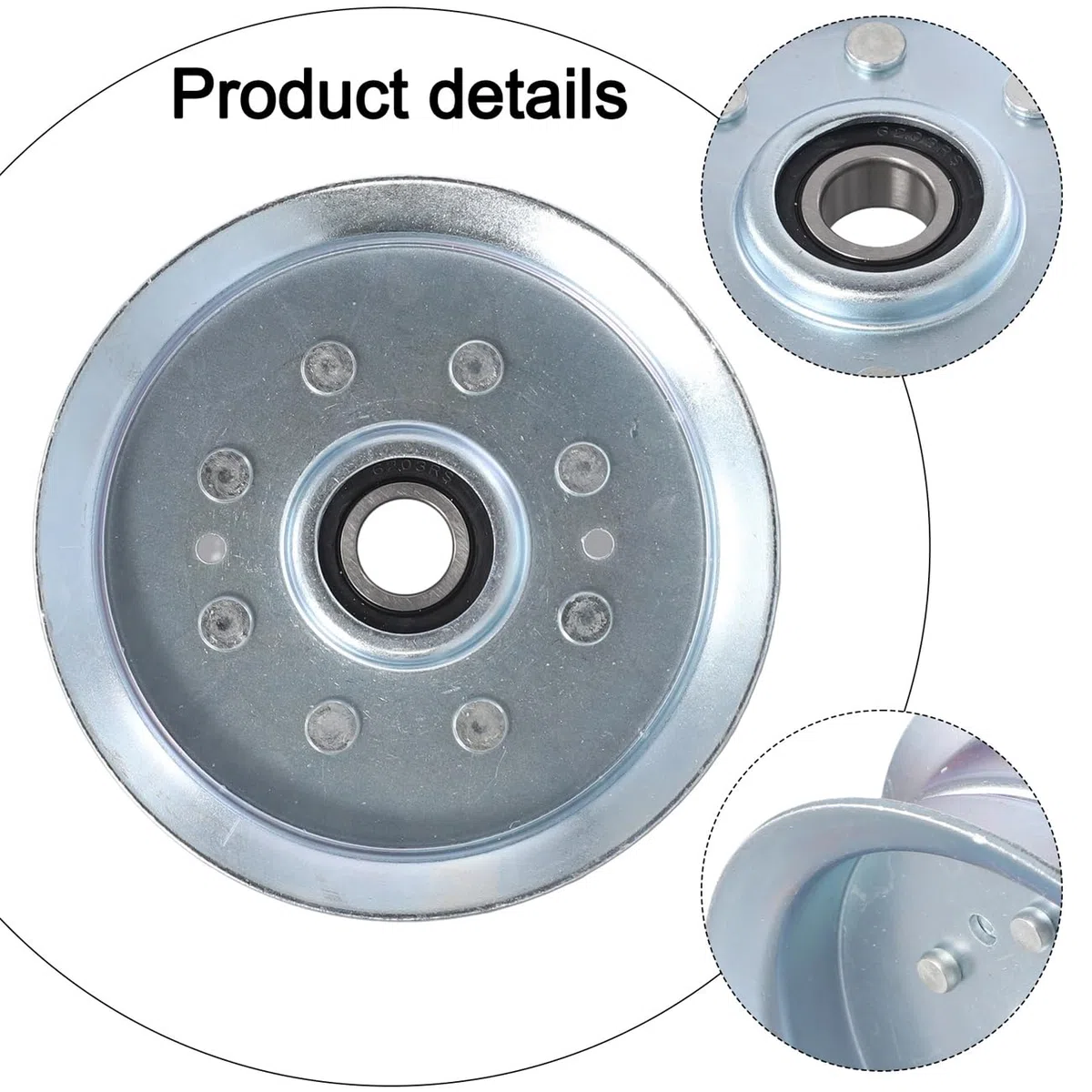 GY22082 Puleggia folle piatta compatibile per John Deere GY20629 - Compatibile con John Dee re GY20067 AUC17621 GY20110, MTD 756-05034A, compatibile con John Dee re D140 L110 L120 L130 LA1055