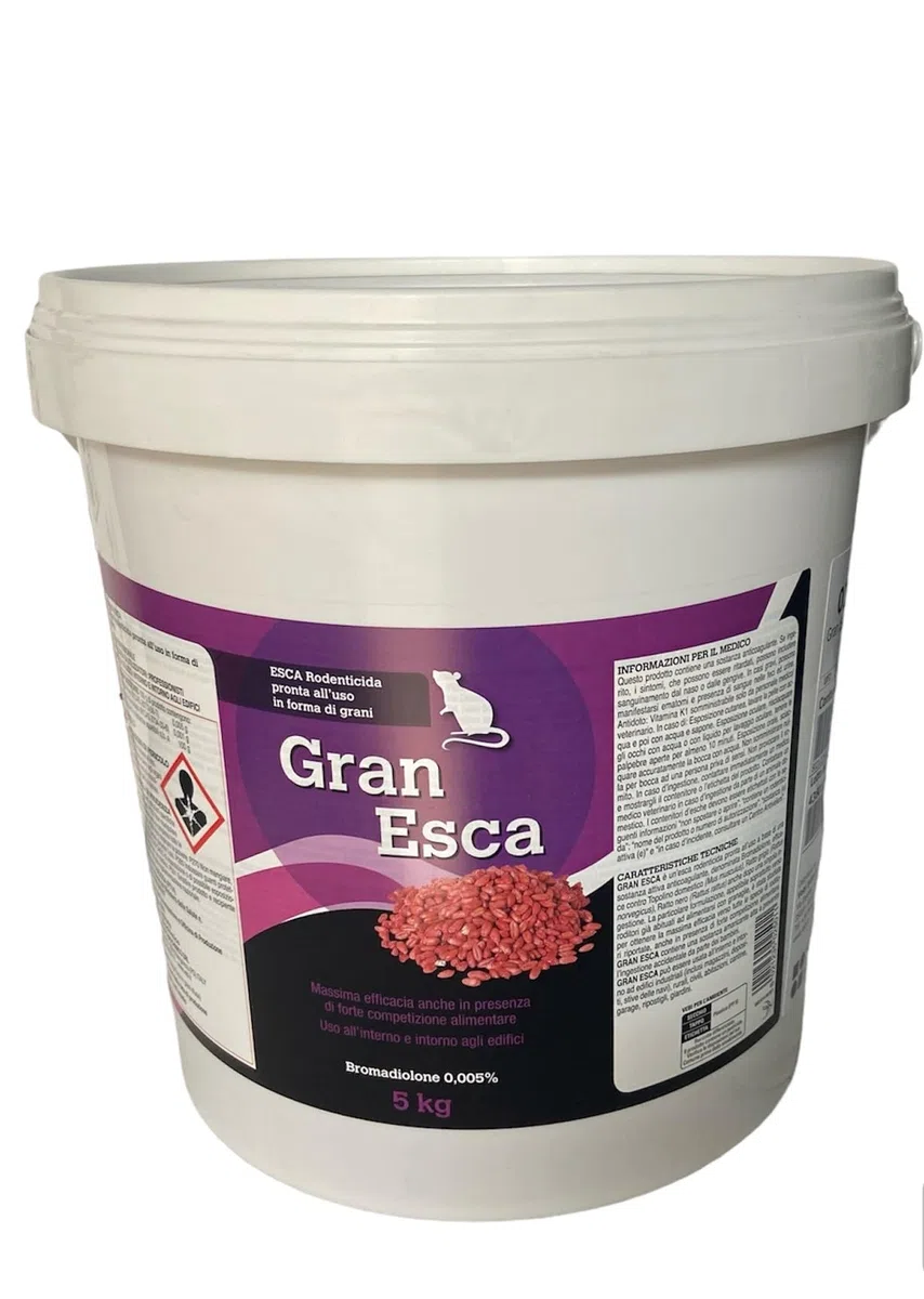 ESCA TOPICIDA RODENTICIDA GRANO ROSSO 5 KG
