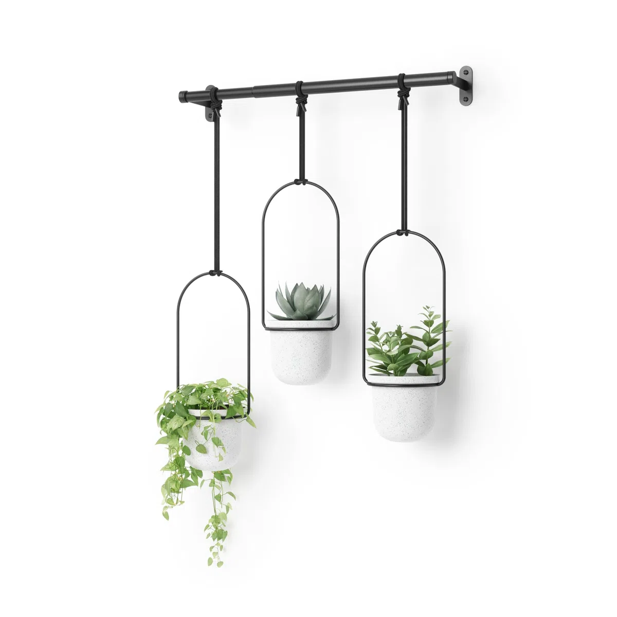 Umbra Triflora Portavasi da appendere, Bianco