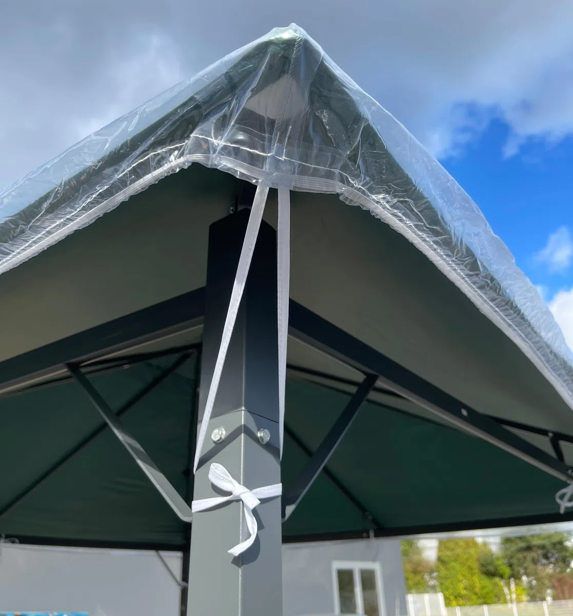 QUICK STAR Gazebo di protezione 3 x 3 m Nizza impermeabile trasparente