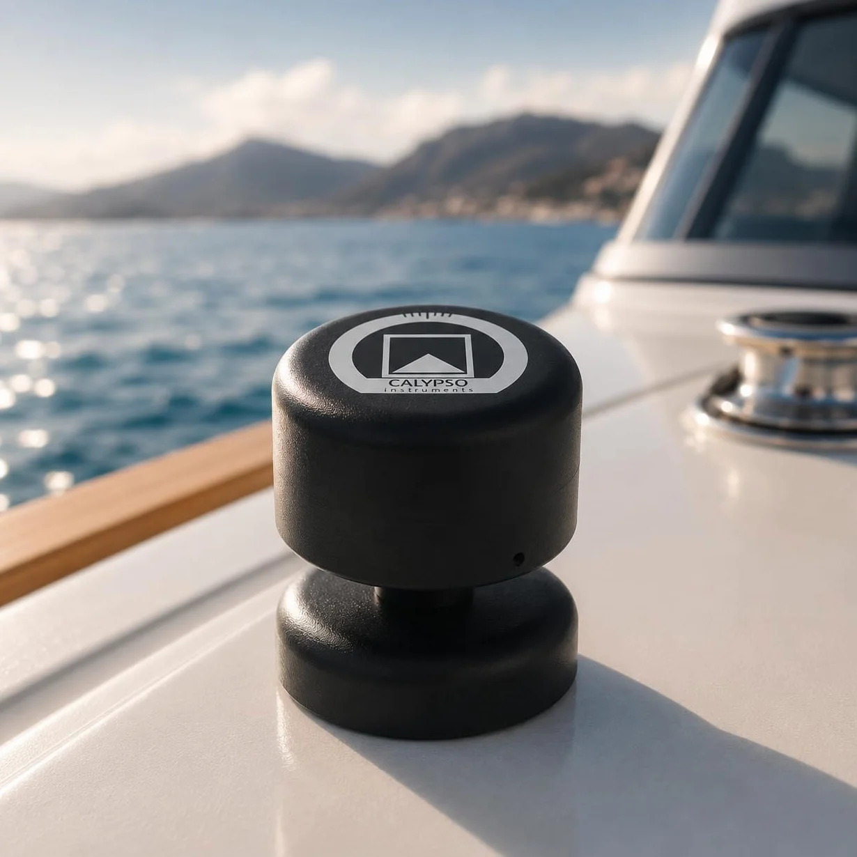 Calypso Instruments Ultrasonic Mini Anemometro Portatile | Velocità e direzione del vento | 43 mm, 78 g, senza fili, Bluetooth, sensori ad ultrasuoni, nero