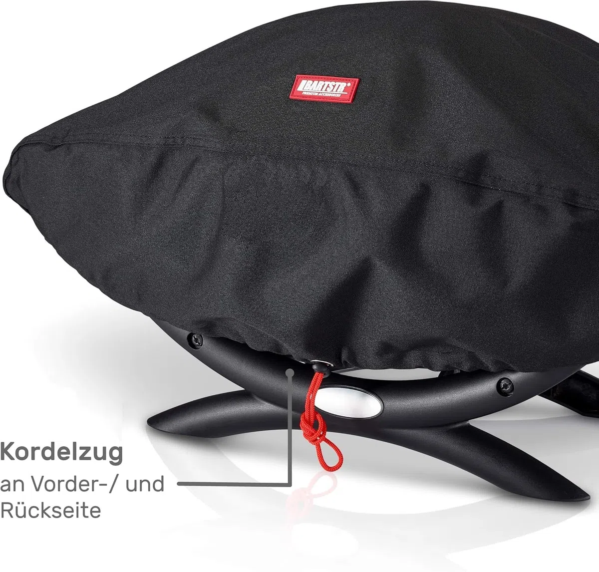 BARTSTR Telo di copertura per barbecue resistente alle intemperie, 76 x 40 x 30 cm, 600D OxfordGrill per serie Q200/Q240/Q100/Q1000, antistrappo e impermeabile, con protezione UV, accessorio per