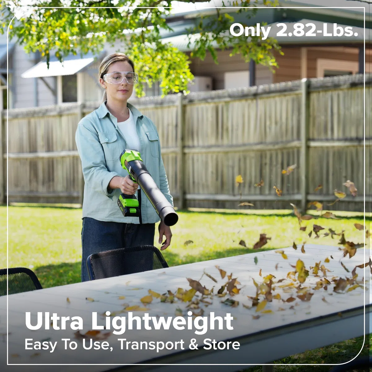 Greenworks 24V Soffiatore a Batteria con 4Ah & Caricatore 65W PD, 209km/h 7,65m³/min Potente da Giardino & Auto, Leggero, Velocità Variabile BL1002HA1