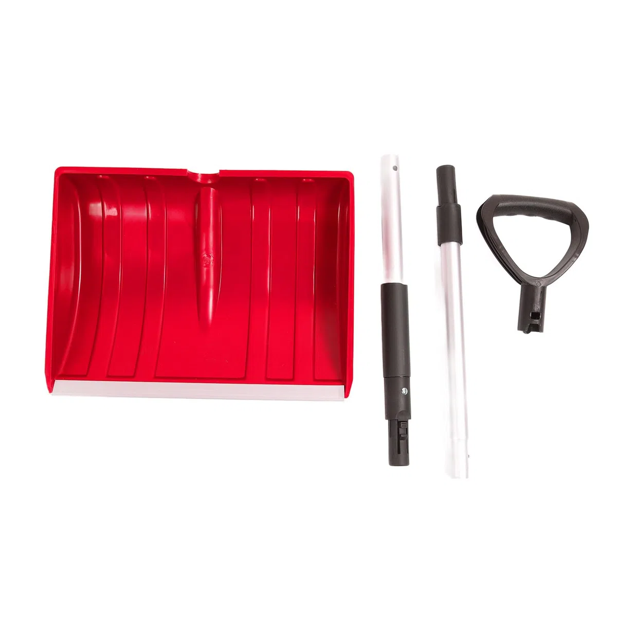 Pala da neve Pala da giardino per auto di emergenza portatile staccabile e leggera (Rosso)