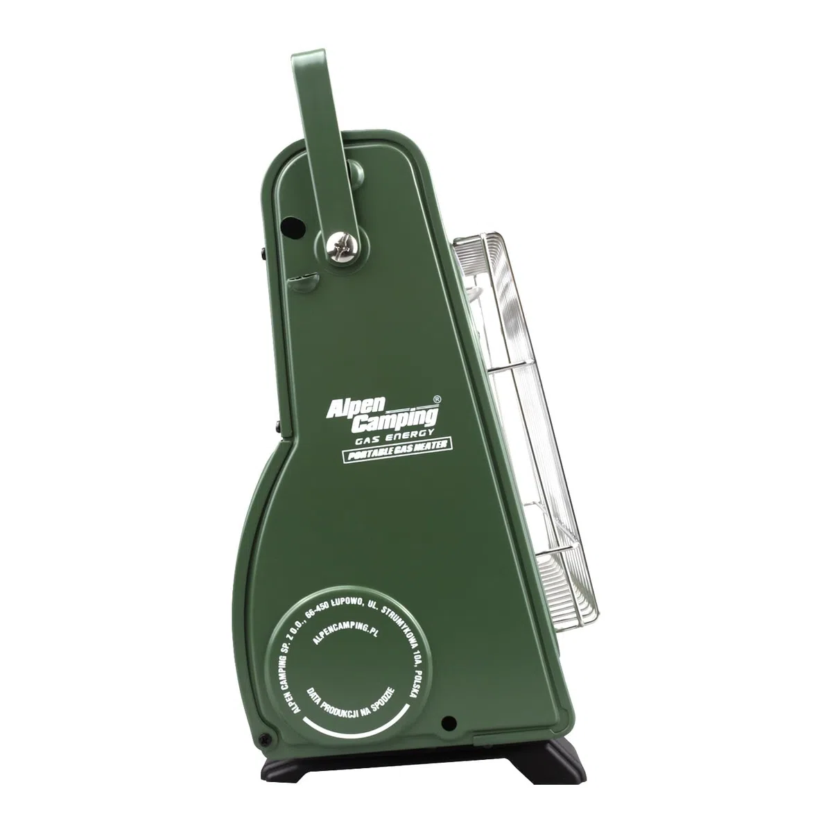 Alpen Camping Riscaldatore a gas + 4 cartucce da 400 ml, potenza di riscaldamento 1,7 kW, consumo di gas economico 124 g/h, accensione piezoelettrica, ideale per esterni, tenda e casetta da giardino,