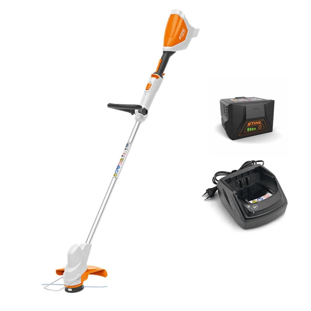 Stihl, set decespugliatore a batteria FSA 57 Compact con batteria AK 10 e caricatore AL 101