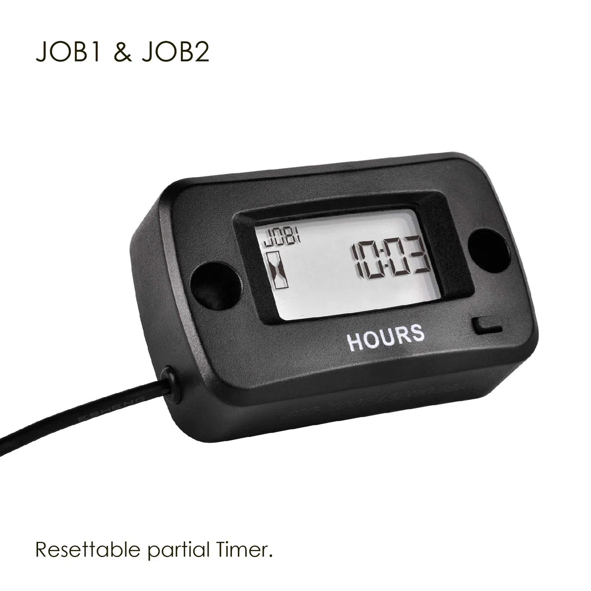 NR-HM019 - Contatore di manutenzione digitale LCD impermeabile a benzina per paramotori, motoseghe, generatori, tosatrici, modellini barche