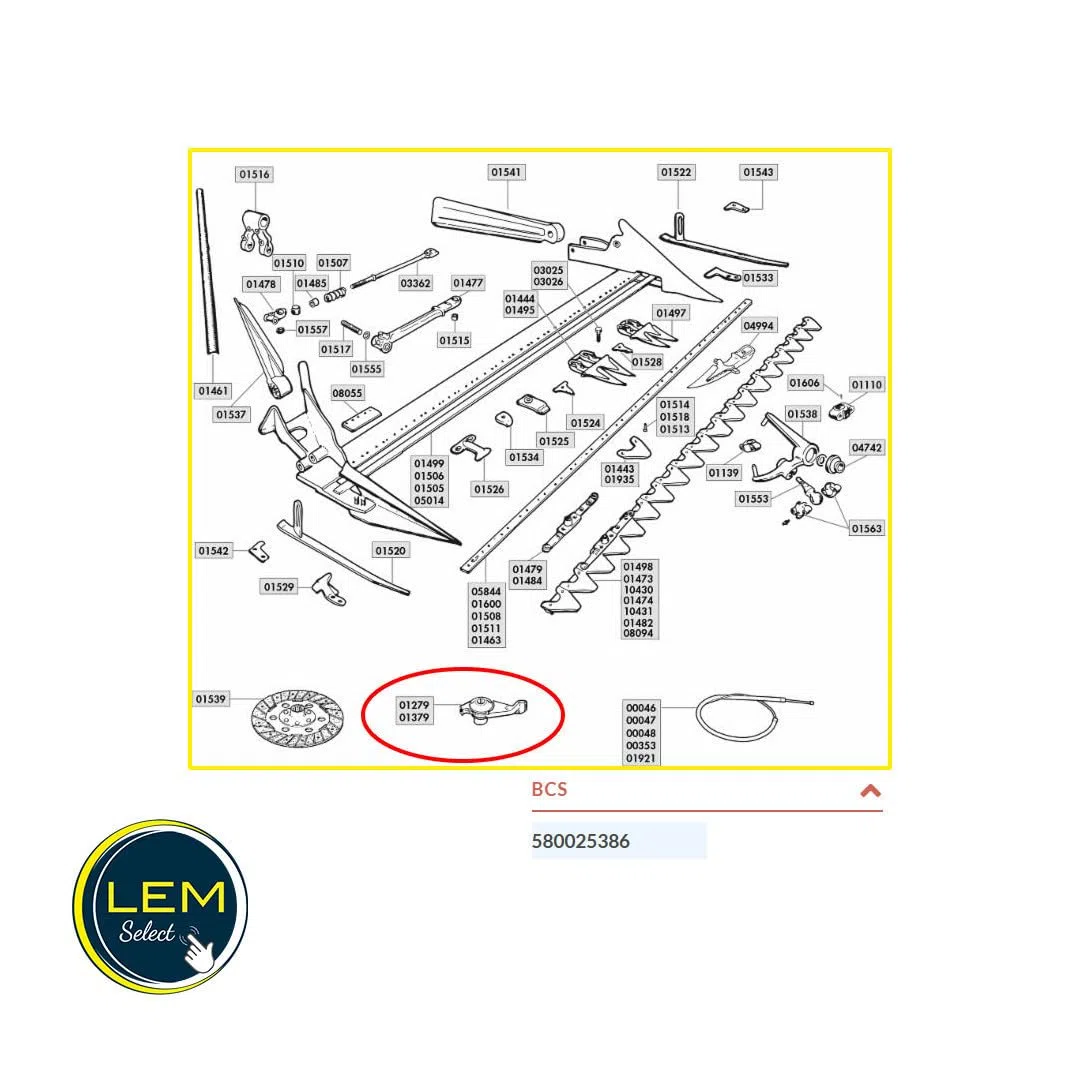 Leva acceleratore M8, 580025386 Compatibile con BCS 622