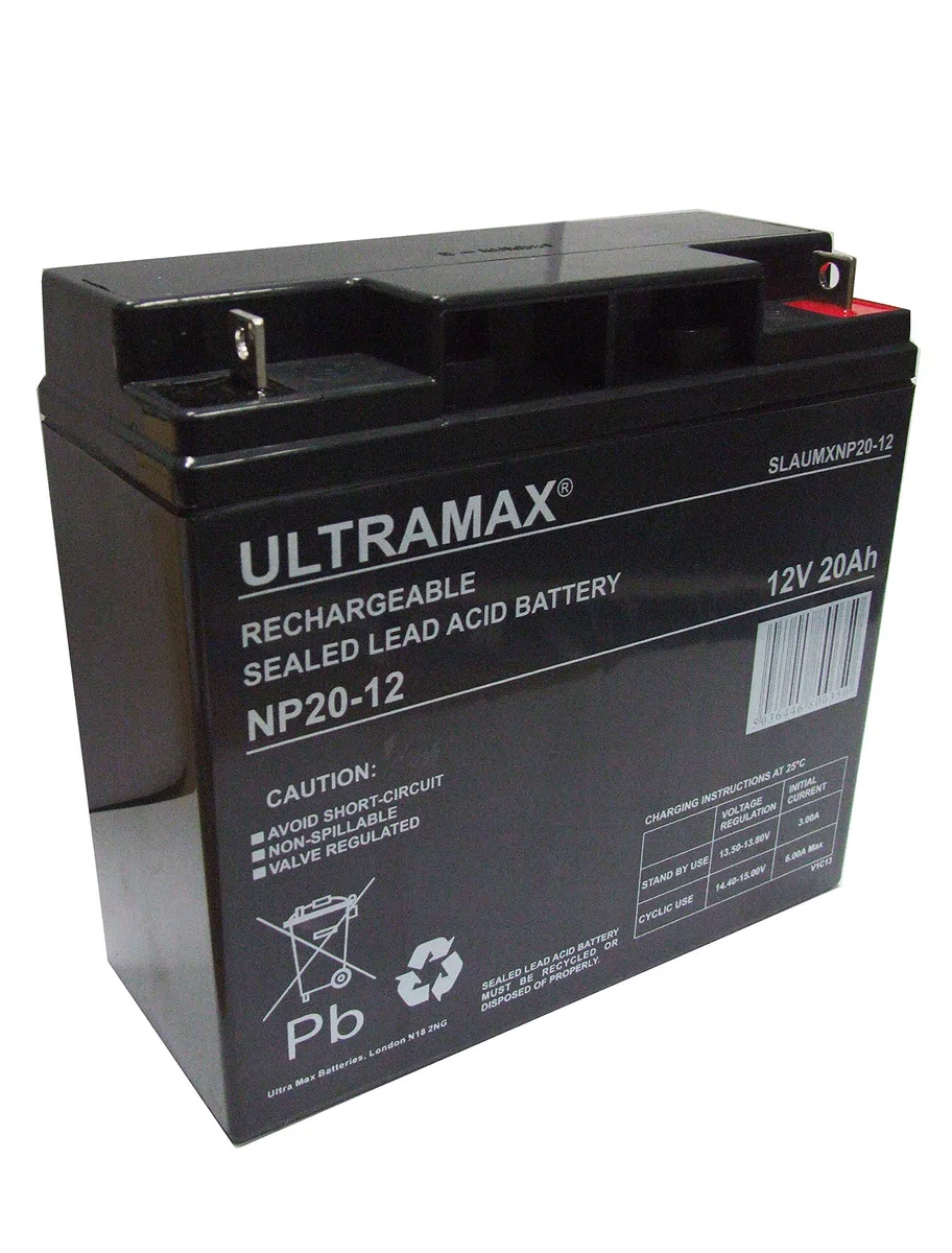 Batteria tosaerba Ultramax – 12 V 20 Ah (sostituisce F19 – 12B)