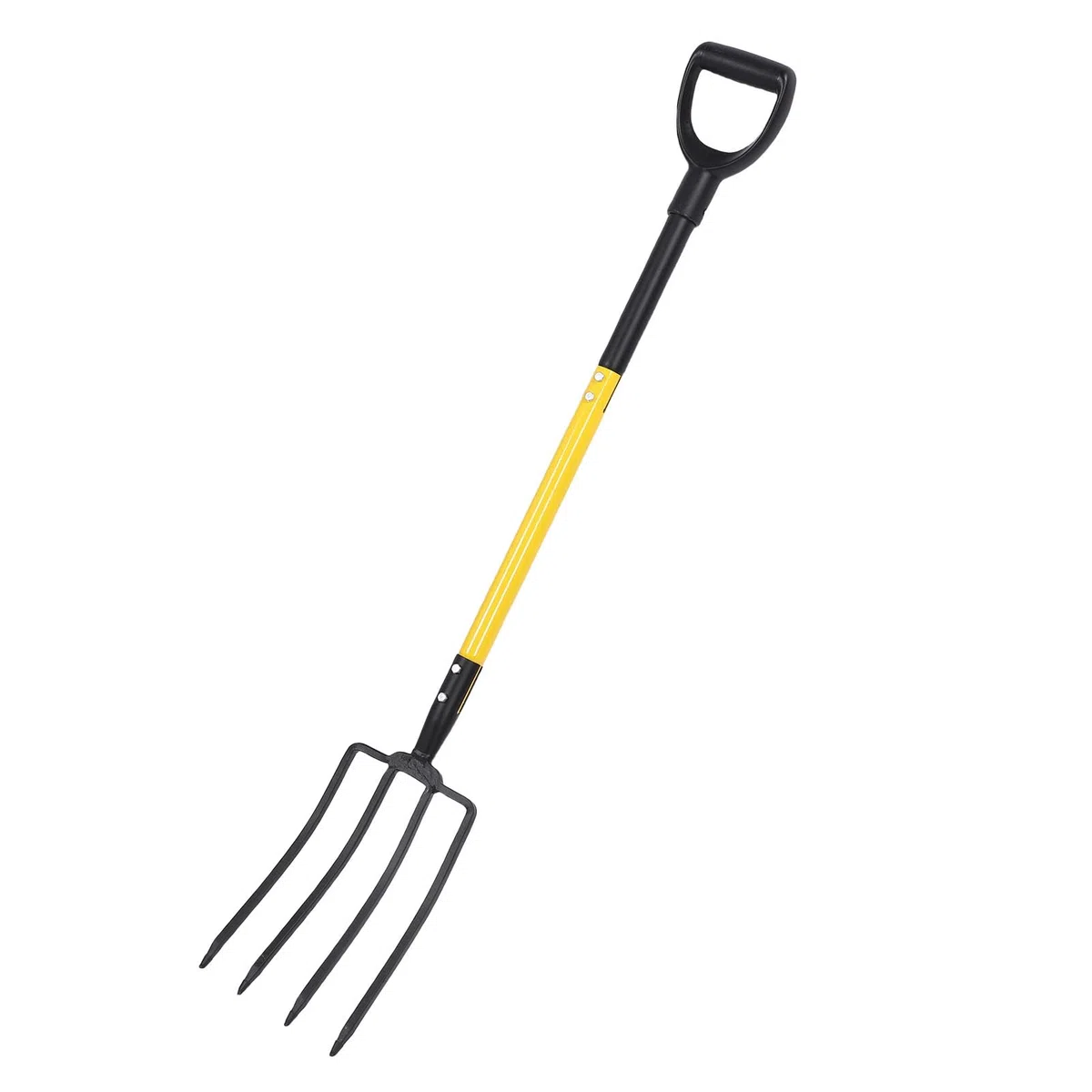 Asixxsix Garden Fork, 4 Pitini Forchette da Giardino da 46 Pollici da 46 Pollici, Forcelle di Scavo di Spazi Gravi per Il Giardinaggio Che Scavano Spading di calcolo.