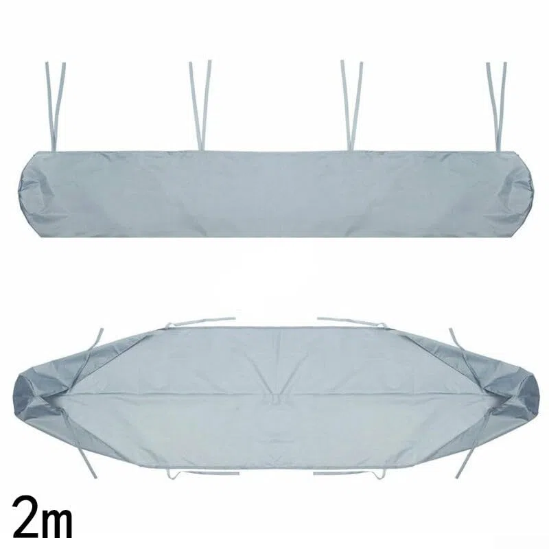 Custodia protettiva antivento per tenda da terrazza, resistente, per esterni, retrattile, resistente all'umidità, alla polvere e alla pioggia (3 m, grigio)