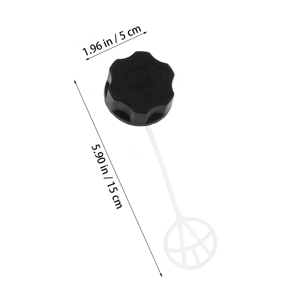 ibasenice Tappo Serbatoio Benzina Decespugliatore Nero Plastica | Ricambio per Brushcutter Tank, Accessorio per Garden Tool, Compatibile con 139fa Hs39