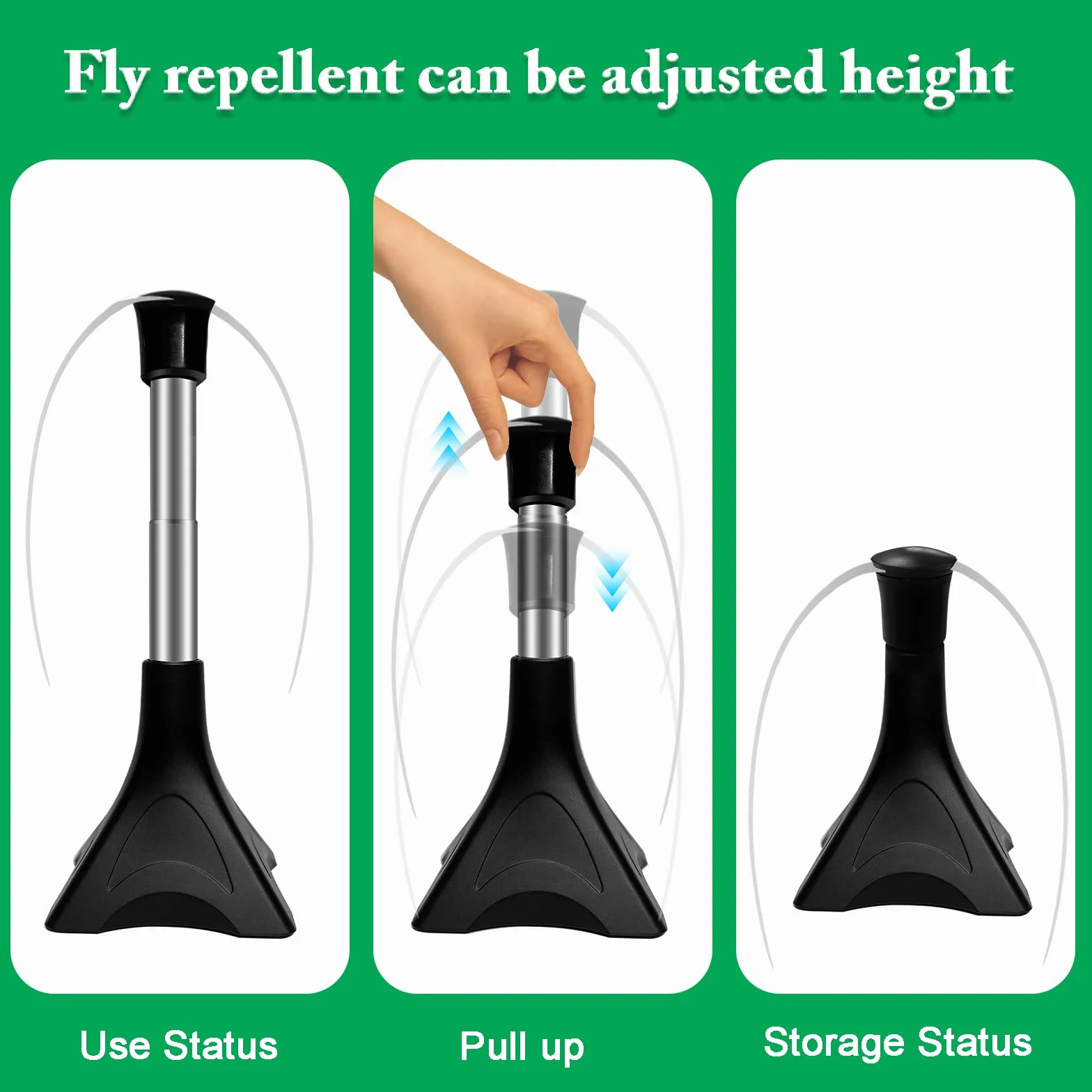2 PCS Repellente per Mosche, Ventilatore Repellente per Zanzare, Ventilatore per Scacciare le Mosche, Protezione Contro Mosche, Tiene Le Mosche Lontano da Cibo