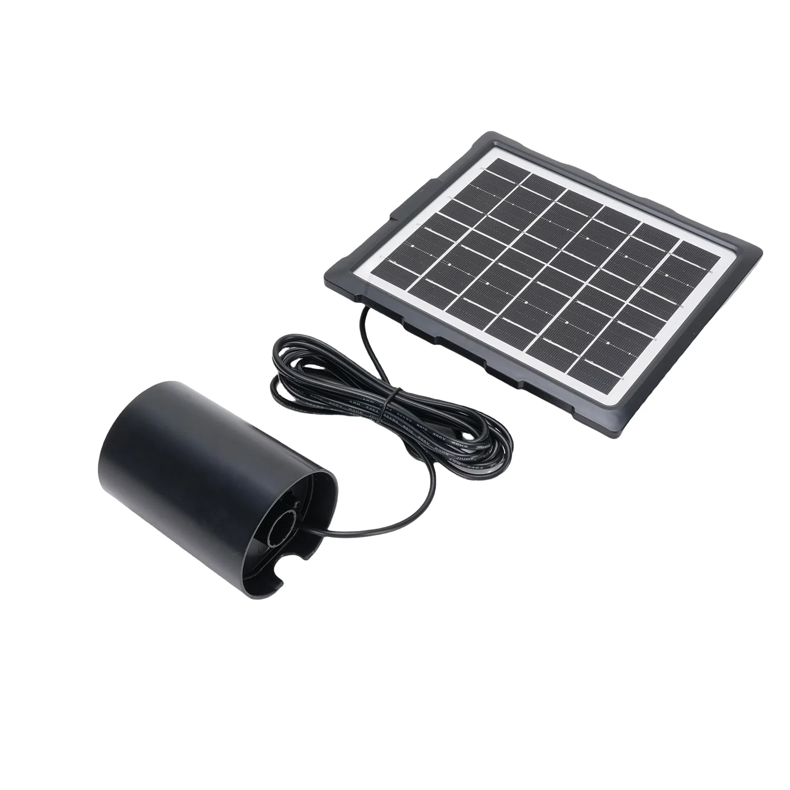 Zerodis Pompa per Fontana per Laghetto Pompa 2400mAh Batteria 3 modalità 60H Autonomia IP65 Impermeabilizzazione con 2 Pietre Porose per Laghetto Acquario Acquari Ossigenazione dell'acqua Aeratore