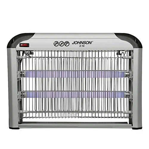 Palucart Zanzariera Elettrica Johnson Z 10 Lampada Anti-Zanzara a LED con 2 Lampade UV elimina Insetti Volanti Elettrico, zanzariera per Interno Copertura di 40 mq a 20w in 2 lampade da 10w