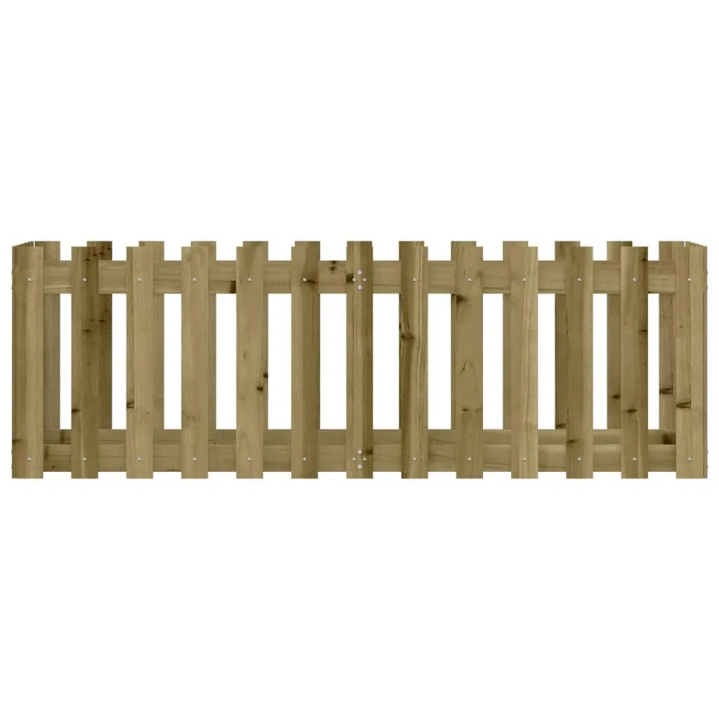 vidaXL Fioriera da Giardino Recinzione 150x50x50cm in Pino Impregnato