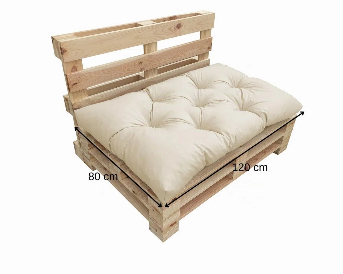 Oslo cuscini per mobili in pallet impermeabili, trapuntati, imbottiti, per divani in pallet